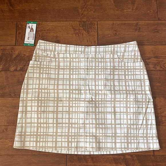 NWT Hilary Radley Womens Skort Skirt Black A Line Stretch Pockets Inner Shorts - Picture 6 of 13